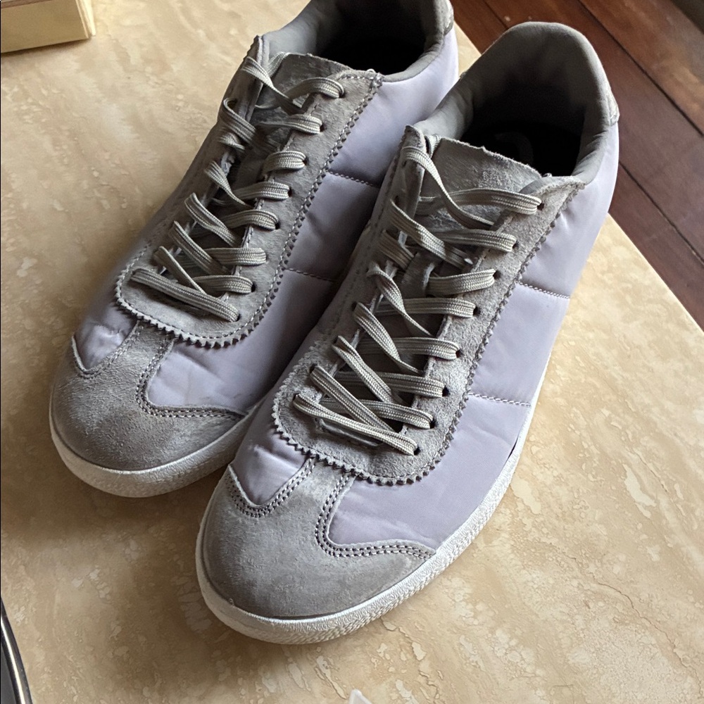 GREATS Shoes Suede and Fabric Sneakers Lilac and Gray